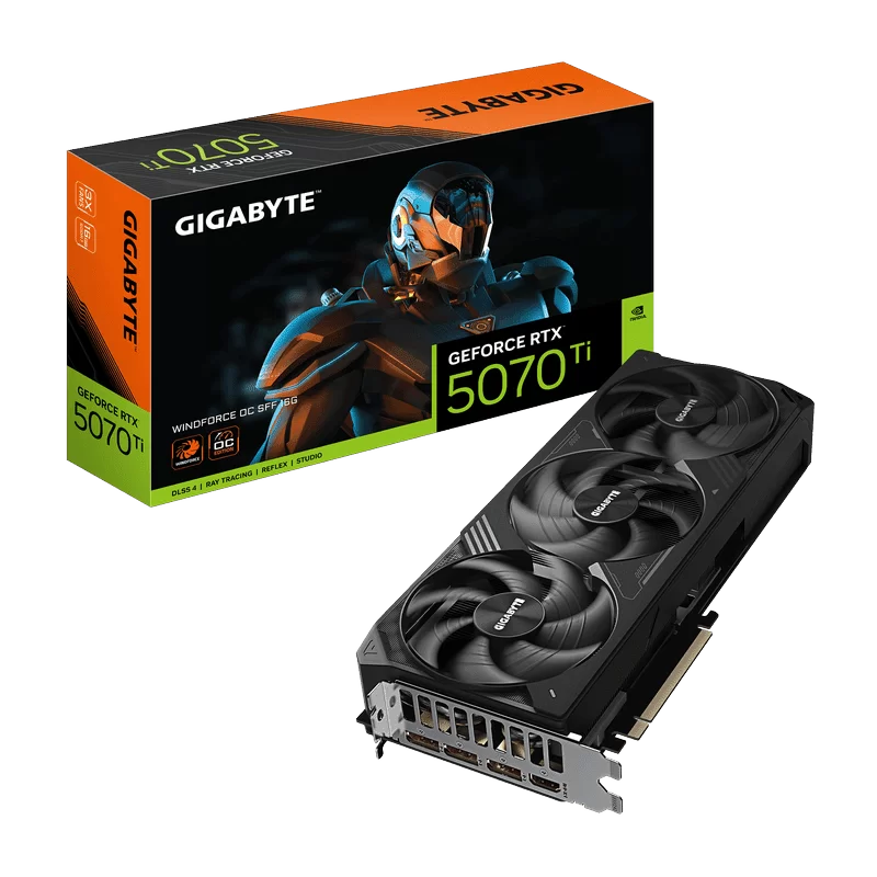 GIGABYTE GeForce RTX 5070Ti WINDFORCE OC SFF 16G (GV-N507TWF3OC-16GD) Graphics Card
