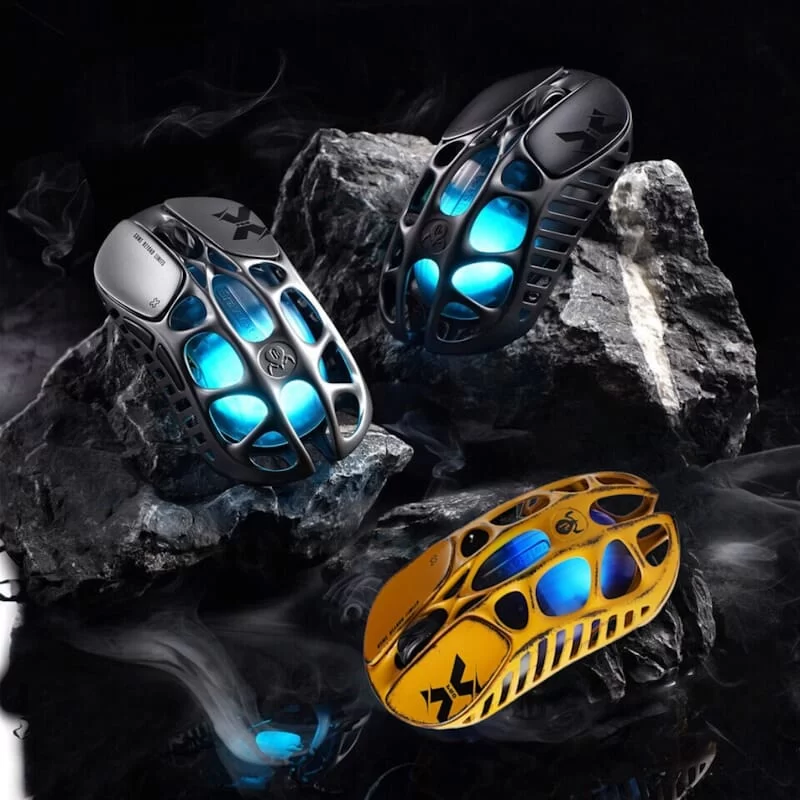 GravaStar Mercury X Pro 8K Wireless Gaming Mouse - 49g, 8000Hz polling rate, Tri-Mode, RGB Lighting