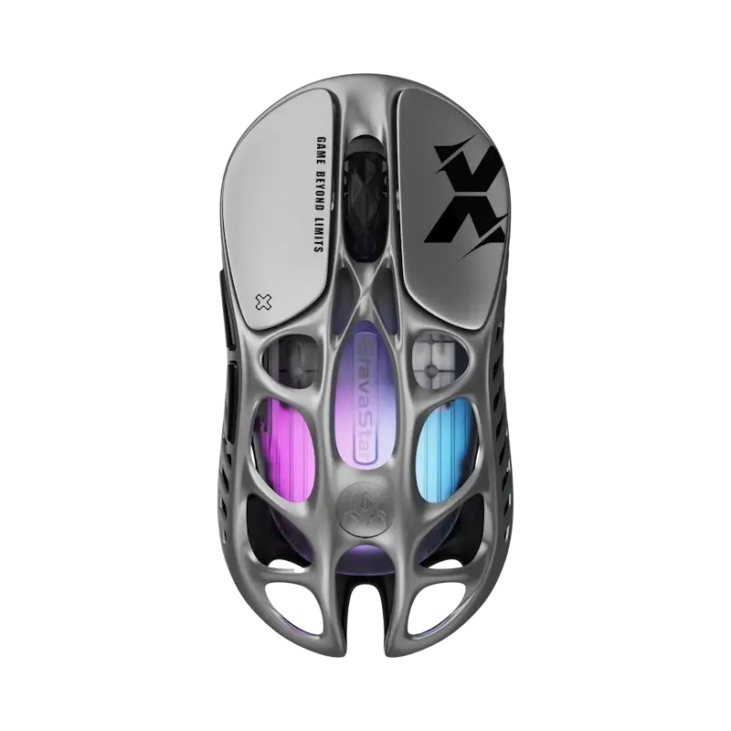 GravaStar Mercury X Wireless Gaming Mouse - 49g, 1000Hz polling rate, Tri-Mode, RGB Lighting 12 GravaStar Mercury X Wireless Gaming Mouse - 49g, 1000Hz polling rate, Tri-Mode, RGB Lighting - Ảnh 12