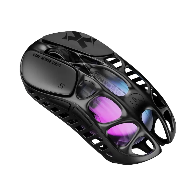 GravaStar Mercury X Wireless Gaming Mouse - 49g, 1000Hz polling rate, Tri-Mode, RGB Lighting 2 GravaStar Mercury X Wireless Gaming Mouse - 49g, 1000Hz polling rate, Tri-Mode, RGB Lighting - Ảnh 2