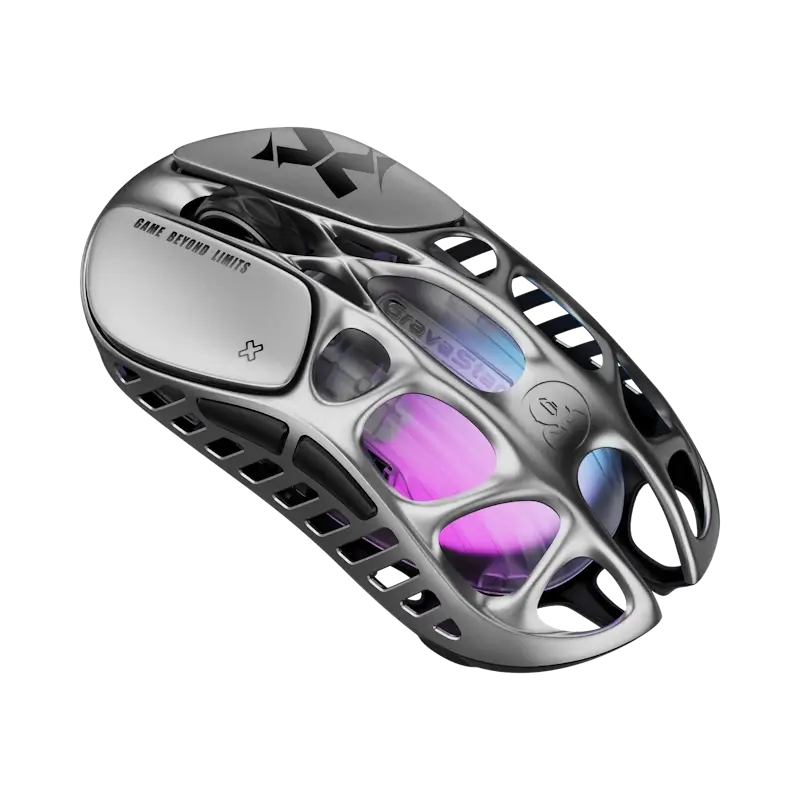GravaStar Mercury X Wireless Gaming Mouse - 49g, 1000Hz polling rate, Tri-Mode, RGB Lighting 10 GravaStar Mercury X Wireless Gaming Mouse - 49g, 1000Hz polling rate, Tri-Mode, RGB Lighting - Ảnh 10