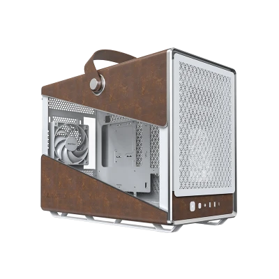 Montech HS Heritage Pro White Gaming Case Pro - iTX, Steel, Leather, 4x GF120mm fans 1 Montech HS Heritage Pro White Gaming Case Pro - iTX, Steel, Leather, 4x GF120mm fans