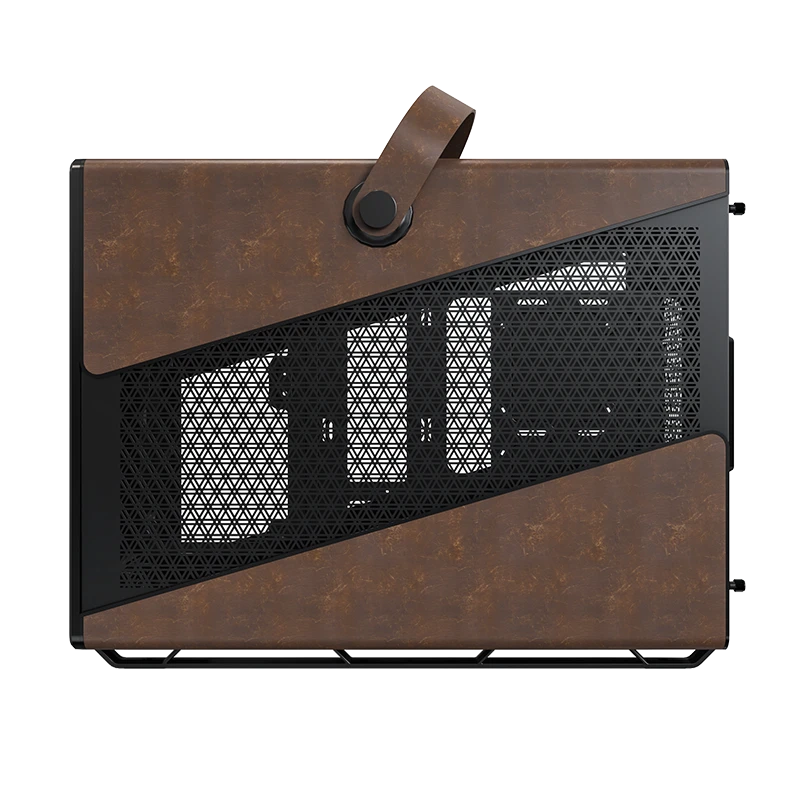 Montech HS Heritage Black Gaming Case - iTX, Steel, Leather 6 Montech HS Heritage Black Gaming Case - iTX, Steel, Leather - Ảnh 6
