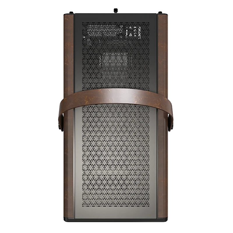 Montech HS Heritage Black Gaming Case - iTX, Steel, Leather 7 Montech HS Heritage Black Gaming Case - iTX, Steel, Leather - Ảnh 7