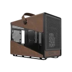 Montech HS Heritage Black Gaming Case - iTX, Steel, Leather