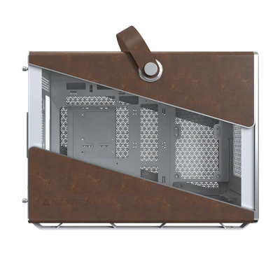 Montech HS Heritage White Gaming Case - iTX, Steel, Leather 4 Montech HS Heritage White Gaming Case - iTX, Steel, Leather - Ảnh 4