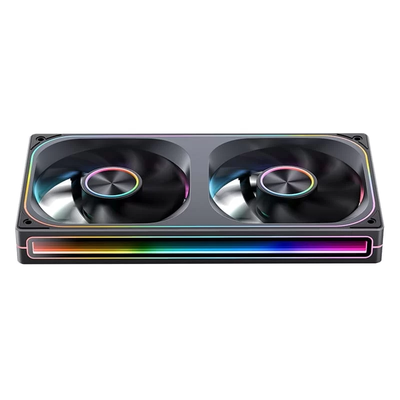 JONSBO ZA-240BR (Reverse) Fan Case - 2in1, 2x120mm 3Pin ARGB Fans, PWM, Reverse Blade Silent, 4-Sides Infinity Mirror 6 JONSBO ZA-240BR (Reverse) Fan Case - 2in1, 2x120mm 3Pin ARGB Fans, PWM, Reverse Blade Silent, 4-Sides Infinity Mirror - Ảnh 6