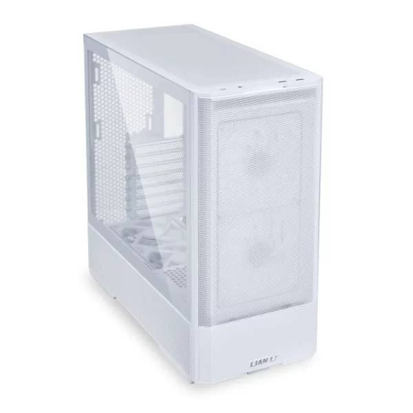 Lian Li LANCOOL 207 White Case - 2x140mm ARGB front, 2x120mm PWM Fans Pre-Installed, USB Type-C Port, Tempered Glass Side Panel 4 Lian Li LANCOOL 207 White Case - 2x140mm ARGB front, 2x120mm PWM Fans Pre-Installed, USB Type-C Port, Tempered Glass Side Panel - Ảnh 4