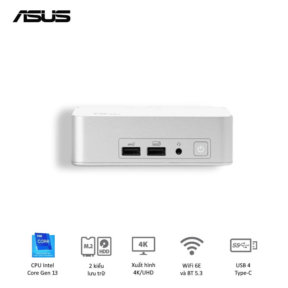 ASUS NUC 13 Prodesk Mini PC (RNUC13VYKI50006) - Intel Core i5-1340P, 2xDDR4-3200, 2xNVMe, 1x SATA 2.5, 2x HDMI 2.1, 2x Thunderbolt, VESA MOUNT 1 ASUS NUC 13 Prodesk Mini PC (RNUC13VYKI50006) - Intel Core i5-1340P, 2xDDR4-3200, 2xNVMe, 1x SATA 2.5, 2x HDMI 2.1, 2x Thunderbolt, VESA MOUNT