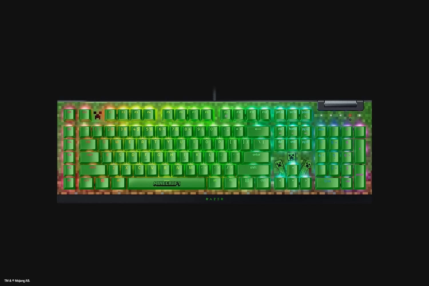 Razer BlackWidow V4 X Minecraft Edition slide 1