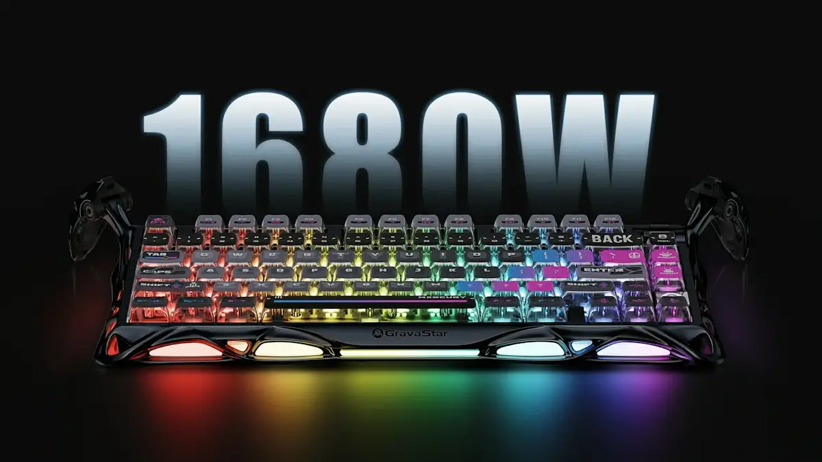 gravastar Mercury K1 Pro Galaxy Black optimized for esports
