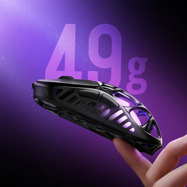 gravastar Mercury X Yellow gaming mouse wireless mouse ergonomic design best gaming