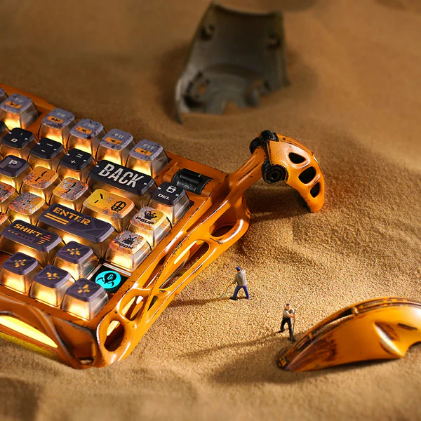 GravaStar Mercury K1 Pro Special Edition - Battle-Worn Yellow Gaming Keyboard - Ảnh 2