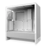 NZXT H5 Flow Matte White (2024) Compact Mid-Tower ATX Airflow Case - All White, 2x F120Q Fan