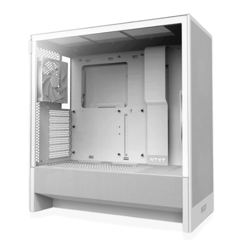 NZXT H5 Flow Matte White (2024) Compact Mid-Tower ATX Airflow Case - All White, 2x F120Q Fan 1 NZXT H5 Flow Matte White (2024) Compact Mid-Tower ATX Airflow Case - All White, 2x F120Q Fan