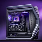 JONSBO TK-0 Separated Cabinet ITX Case Mini Tower Case - 270° Dual-Curved Glass