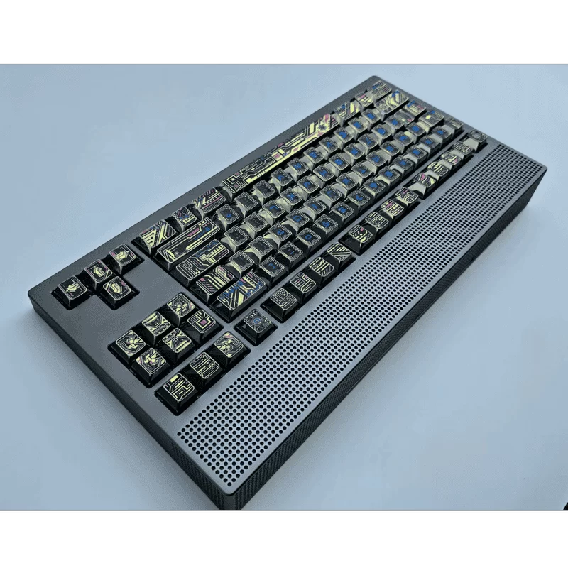 ANGRY MIAO AM Neon 80 Space Silver Base Kit Keyboard - 80%, Leaf Spring Mounting, DIY 389 LEDs 6 ANGRY MIAO AM Neon 80 Space Silver Base Kit Keyboard - 80%, Leaf Spring Mounting, DIY 389 LEDs - Ảnh 6