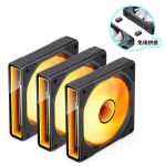 JONSBO ZK-120B Black Fan Case - 3in1, 3x120mm 5V/3Pin ARGB Wire-free, PWM