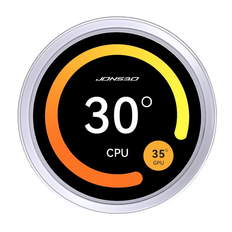JONSBO TF2-360SC (WI) White AIO Liquid Cooling - 2.1 inches IPS LCD Screen, 360mm radiator, 3x120mm ARGB Fans 7 JONSBO TF2-360SC (WI) White AIO Liquid Cooling - 2.1 inches IPS LCD Screen, 360mm radiator, 3x120mm ARGB Fans - Ảnh 7