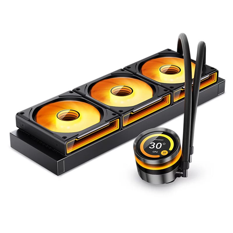 JONSBO TF2-360SC (BI) Black AIO Liquid Cooling - 2.1 inches IPS LCD Screen, 360mm radiator, 3x120mm ARGB Fans 8 JONSBO TF2-360SC (BI) Black AIO Liquid Cooling - 2.1 inches IPS LCD Screen, 360mm radiator, 3x120mm ARGB Fans - Ảnh 8