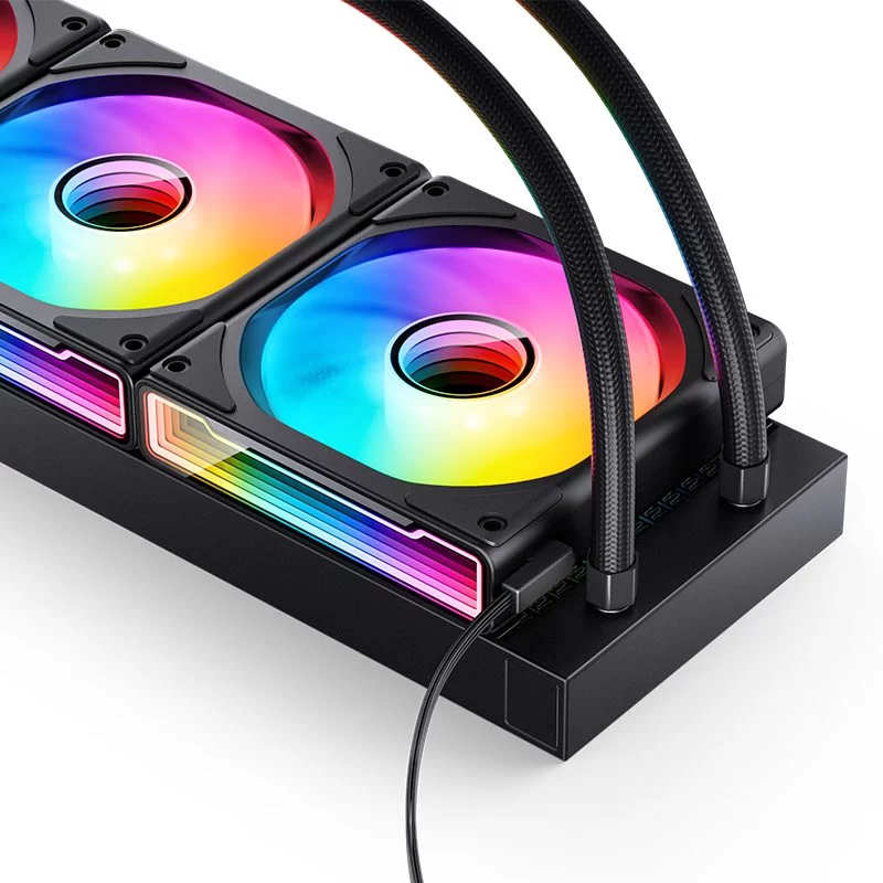 JONSBO TF2-360SC (BI) Black AIO Liquid Cooling - 2.1 inches IPS LCD Screen, 360mm radiator, 3x120mm ARGB Fans 4 JONSBO TF2-360SC (BI) Black AIO Liquid Cooling - 2.1 inches IPS LCD Screen, 360mm radiator, 3x120mm ARGB Fans - Ảnh 4