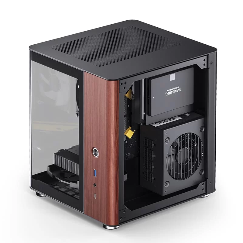 JONSBO TK-0 Separated Cabinet ITX Case Mini Tower Case - 270° Dual-Curved Glass 5 JONSBO TK-0 Separated Cabinet ITX Case Mini Tower Case - 270° Dual-Curved Glass - Ảnh 5