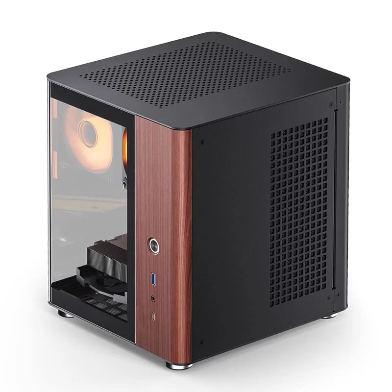 JONSBO TK-0 Separated Cabinet ITX Case Mini Tower Case - 270° Dual-Curved Glass 4 JONSBO TK-0 Separated Cabinet ITX Case Mini Tower Case - 270° Dual-Curved Glass - Ảnh 4