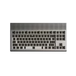 ANGRY MIAO AM Neon 80 Space Silver Base Kit Keyboard - 80%, Leaf Spring Mounting, DIY 389 LEDs