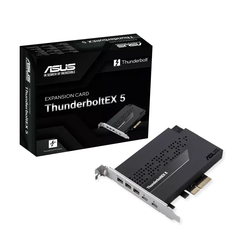 ASUS ThunderboltEX 5 Expansion Card - Intel® JHL9580 Thunderbolt 5 Controller