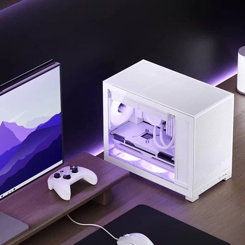 Jonsbo D32 STD White M-ATX Case 5 Jonsbo D32 STD White M-ATX Case - Ảnh 5