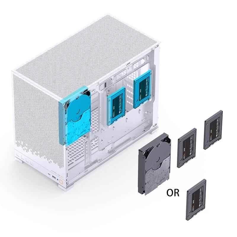 Jonsbo D32 STD White M-ATX Case 9 Jonsbo D32 STD White M-ATX Case - Ảnh 9