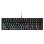 DAREU EK810 Multi-Led Black Gaming Keyboard - Fullsize 108 Keys, USB 2.0
