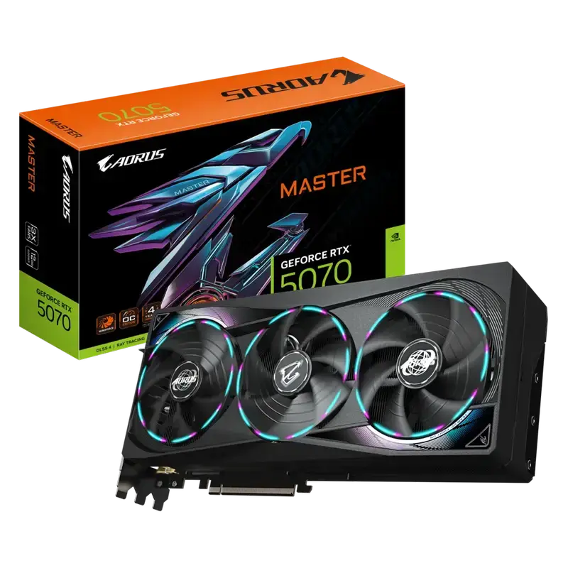 GIGABYTE AORUS GeForce RTX 5070 MASTER 12G Graphics Card