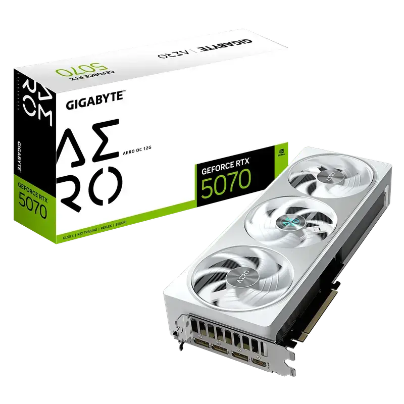 GIGABYTE GeForce RTX 5070 AERO OC 12G Graphics Card 1 GIGABYTE GeForce RTX 5070 AERO OC 12G Graphics Card