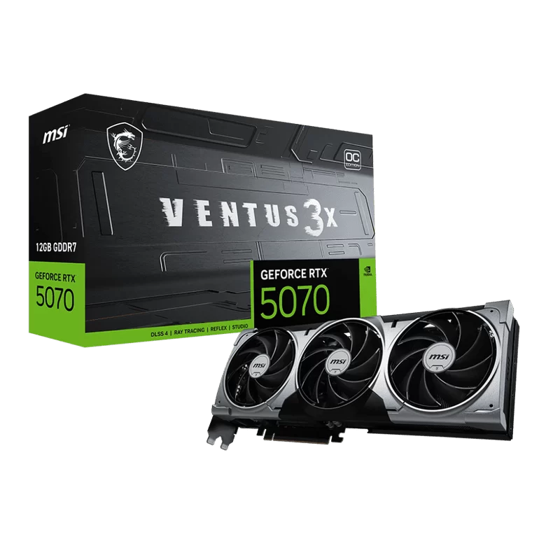MSI GeForce RTX 5070 12G VENTUS 3X OC Graphics Card