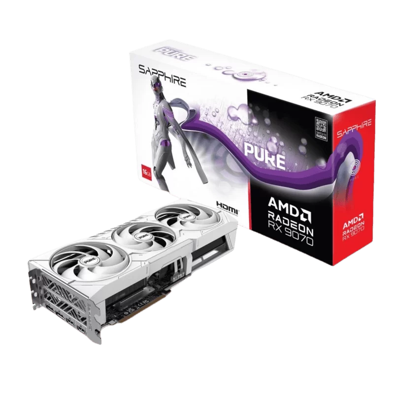 SAPPHIRE PURE AMD Radeon™ RX 9070 GAMING OC 16GB (11349-02-20G) Graphics Card 1 SAPPHIRE PURE AMD Radeon™ RX 9070 GAMING OC 16GB (11349-02-20G) Graphics Card