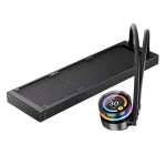 JONSBO TF2-360SC (BN) Black AIO Liquid Cooling - 2.1 inches IPS LCD Screen, 360mm radiator