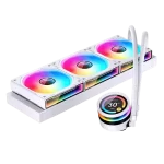 JONSBO TF2-360SC (WI) White AIO Liquid Cooling - 2.1 inches IPS LCD Screen, 360mm radiator, 3x120mm ARGB Fans