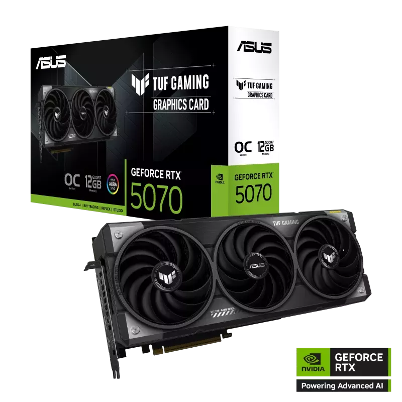ASUS TUF Gaming GeForce RTX 5070 OC Edition12GB GDDR7 (TUF-RTX5070-O12G-GAMING) Graphics Card 8 ASUS TUF Gaming GeForce RTX 5070 OC Edition12GB GDDR7 (TUF-RTX5070-O12G-GAMING) Graphics Card - Ảnh 8