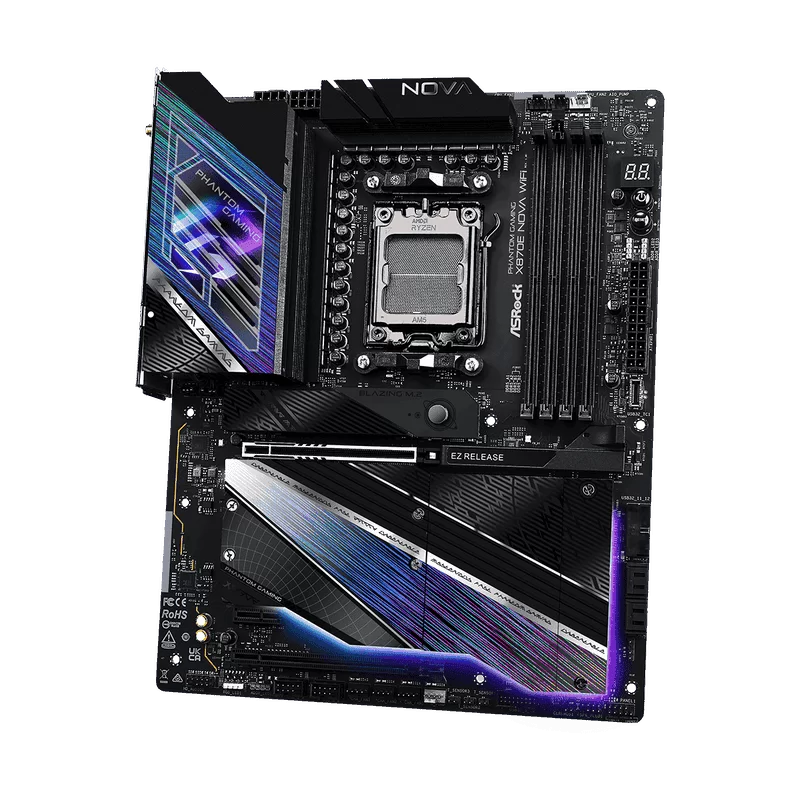 Asrock Phantom Gaming X870E Nova WiFi Mainboard 5 Asrock Phantom Gaming X870E Nova WiFi Mainboard - Ảnh 5