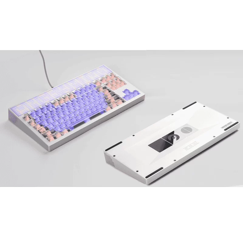 ANGRY MIAO AM Neon 80 Space Silver Base Kit Keyboard - 80%, Leaf Spring Mounting, DIY 389 LEDs 8 ANGRY MIAO AM Neon 80 Space Silver Base Kit Keyboard - 80%, Leaf Spring Mounting, DIY 389 LEDs - Ảnh 8