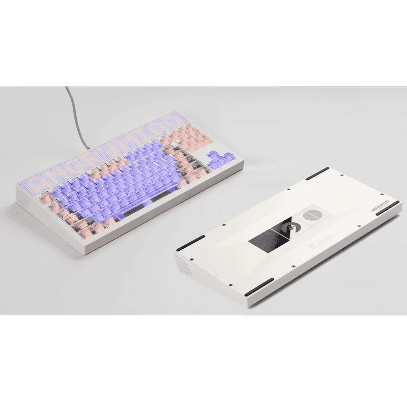 ANGRY MIAO AM Neon 80 Space Silver Base Kit Keyboard - 80%, Leaf Spring Mounting, DIY 389 LEDs 9 ANGRY MIAO AM Neon 80 Space Silver Base Kit Keyboard - 80%, Leaf Spring Mounting, DIY 389 LEDs - Ảnh 9