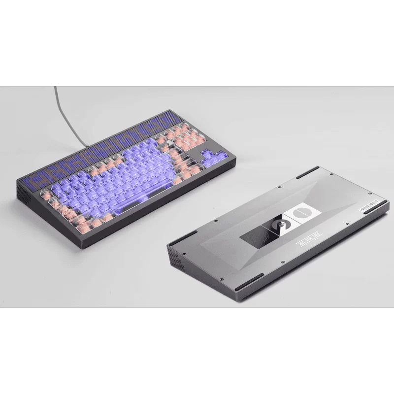 ANGRY MIAO AM Neon 80 Space Silver Base Kit Keyboard - 80%, Leaf Spring Mounting, DIY 389 LEDs 11 ANGRY MIAO AM Neon 80 Space Silver Base Kit Keyboard - 80%, Leaf Spring Mounting, DIY 389 LEDs - Ảnh 11