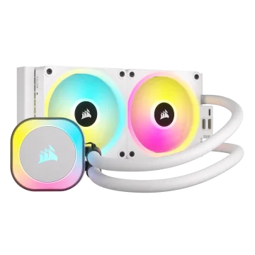 iCUE LINK H100i RGB WHITE 01