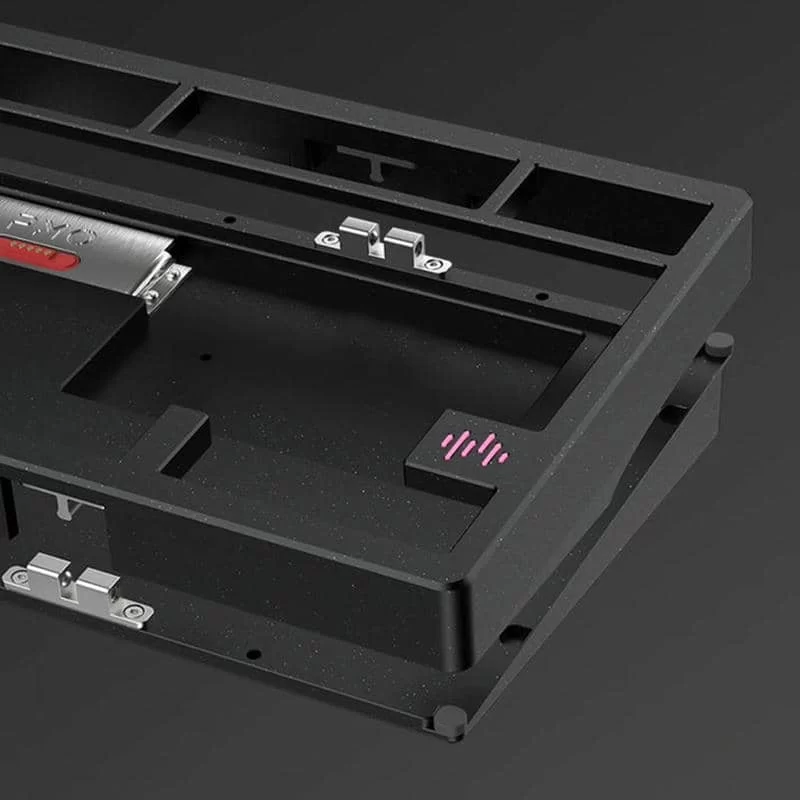 PMO WAVE75 Pro QMK Aluminum Mechanical Keyboard - 75%, 3-mode, FR4, Snow (Kailh), 8000mAh, PVD stainless steel weight 3 PMO WAVE75 Pro QMK Aluminum Mechanical Keyboard - 75%, 3-mode, FR4, Snow (Kailh), 8000mAh, PVD stainless steel weight - Ảnh 3