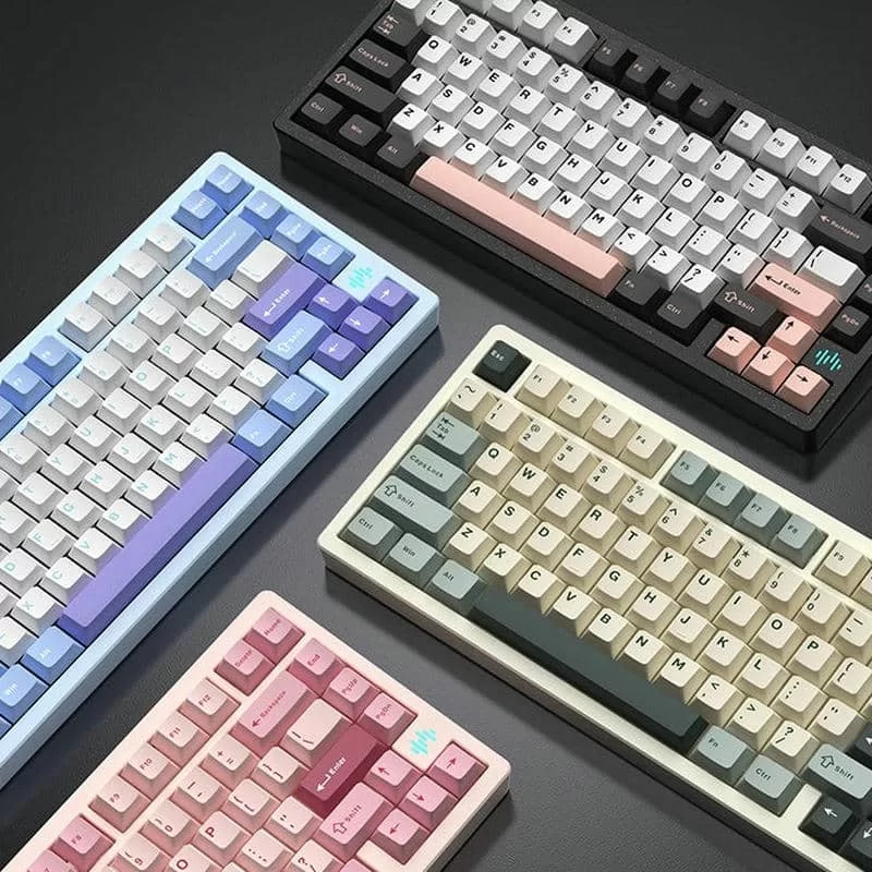 PMO WAVE75 Pro QMK Aluminum Mechanical Keyboard - 75%, 3-mode, FR4, Snow (Kailh), 8000mAh, PVD stainless steel weight 11 PMO WAVE75 Pro QMK Aluminum Mechanical Keyboard - 75%, 3-mode, FR4, Snow (Kailh), 8000mAh, PVD stainless steel weight - Ảnh 11