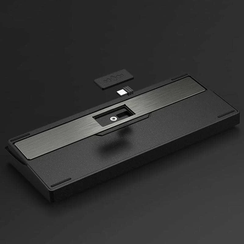 PMO WAVE75 Pro QMK Aluminum Mechanical Keyboard - 75%, 3-mode, FR4, Snow (Kailh), 8000mAh, PVD stainless steel weight 4 PMO WAVE75 Pro QMK Aluminum Mechanical Keyboard - 75%, 3-mode, FR4, Snow (Kailh), 8000mAh, PVD stainless steel weight - Ảnh 4