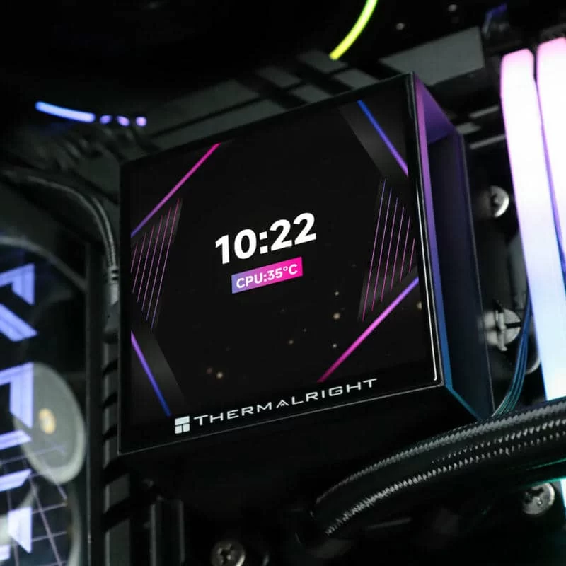THERMALRIGHT Hyper Vision 360 ARGB Black AIO Liquid CPU Cooler - Black, IPS LCD Screen (480x480 Res), 360mm Radiator, ARGB 11 THERMALRIGHT Hyper Vision 360 ARGB Black AIO Liquid CPU Cooler - Black, IPS LCD Screen (480x480 Res), 360mm Radiator, ARGB - Ảnh 11