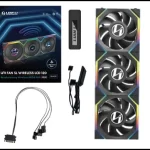 Lian Li UNI FAN SL Wireless LCD 120 Triple Black Fan (12SLLCD1W3B) - 3x 120mm fans, 1.6" LCD Display, 2.4 GHz Wireless Signal for RGB & Fan Control 10 12SLLCD1W3B