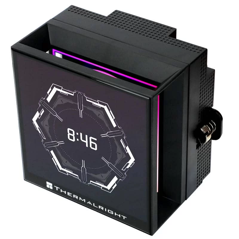 THERMALRIGHT Hyper Vision 360 ARGB Black AIO Liquid CPU Cooler - Black, IPS LCD Screen (480x480 Res), 360mm Radiator, ARGB 2 THERMALRIGHT Hyper Vision 360 ARGB Black AIO Liquid CPU Cooler - Black, IPS LCD Screen (480x480 Res), 360mm Radiator, ARGB - Ảnh 2